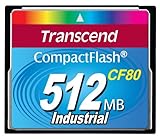 Transcend TS512MCF80 512MB 80 x tarjetas de memoria Compact Flash tipo I
