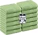 Utopia Towels Premium 700 GSM Cotton Washcloths - 12 Pack, Sage Green, 12 x 12 Inches Extra Soft Wash Cloths