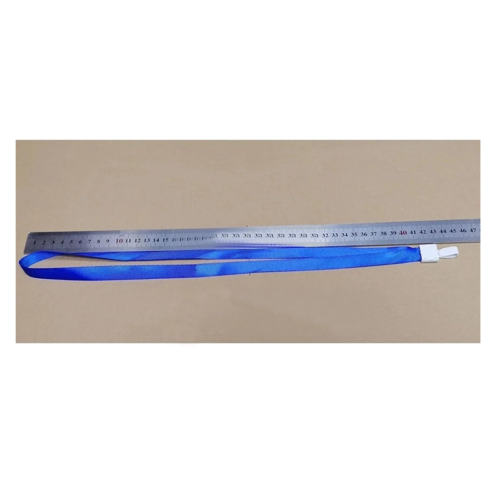 Lanyard Da Collo 50 pezzi di cordino da collo in nylon con clip in plastica, for badge identificativo, porta for ufficio(50pcs Dark Blue)