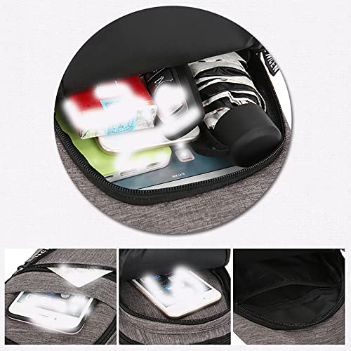 Canvas Sling Bag Chest Shoulder Backpack, Crossbody Daypacks Adjustable Strap Casual Handbag Sport Backpacks Waterproof Shoulder Daypack For Working Hiking Cycling (Style-D) #TOP2