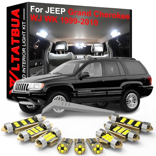 WLTATBUA LED Interior Light Kit Package Replacement for JEEP Grand Cherokee WJ WK 1999 2000 2001 2002 2003 2004 2005 2006 2007 2008 2009 2010