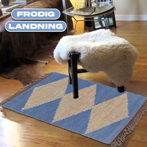 Tapis sur mesure tissé main à Kibuye en coton doux multicolore Noble Network