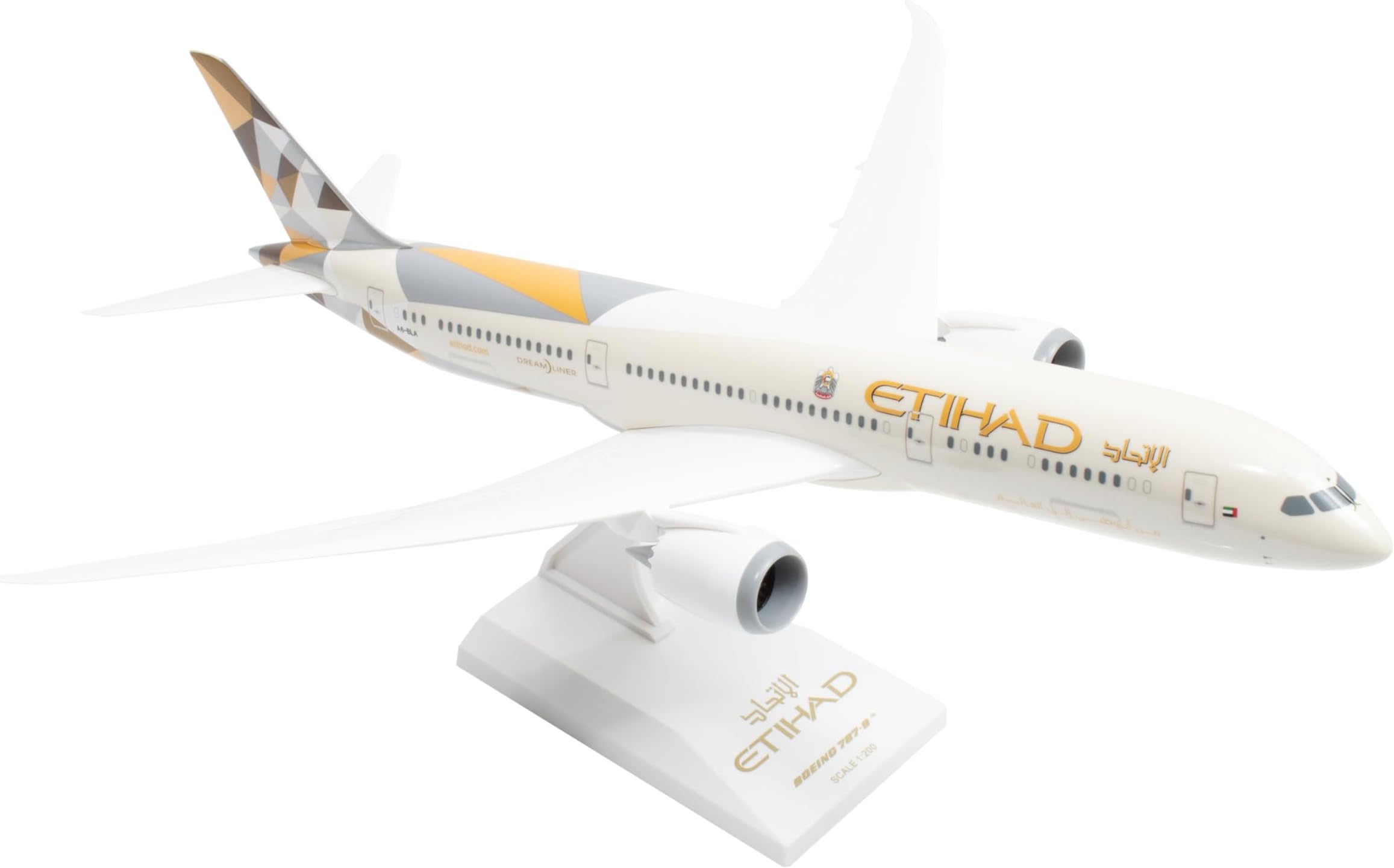Skymarks Daron SKR834 Etihad 787-9 Airplane Model