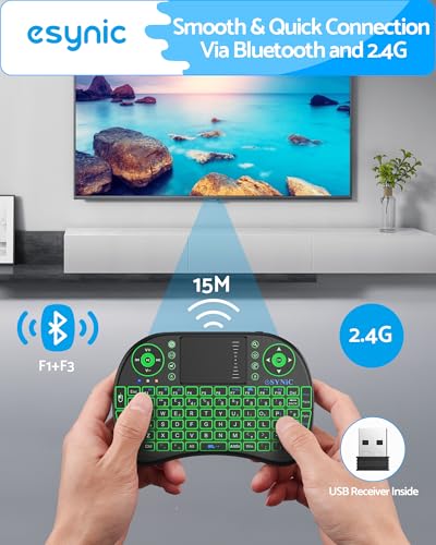 Teclado inalámbrico retroiluminado para controlar tu Android Box con panel táctil 3