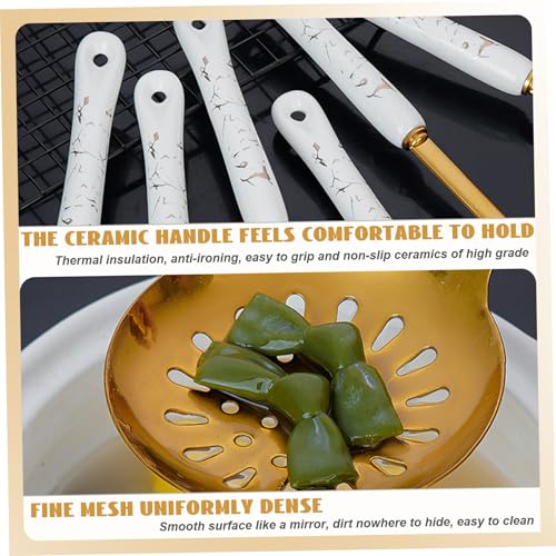 Ustensile en acier inoxydable : set de cuisson durable avec support métallique - 4