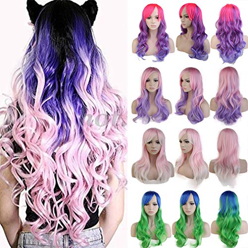 Elailite® 23" Ombre Hot Fashion Wigs Women Ladies Party Cosplay Costume Fancy Dress Hair Wig