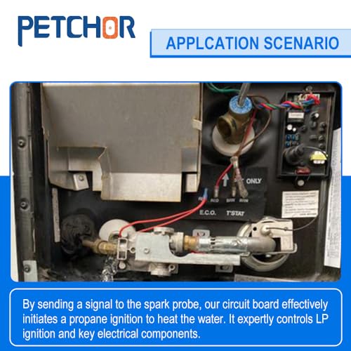 Image of 91367 91504 RV Water Heater Control Circuit Board, Universal Ignition Control Replace 91504 91420 91606 93309 Compatible with Atwood 91420 91606 Dometic SVC Used with Gas /Electric 12 VDC