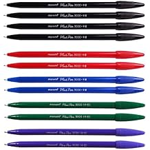 Monami Plus 3000 Office Sign Pen Felt Tip Water Based Ink Color Pen Complete Red,blue,black,green,purple Dozen Box