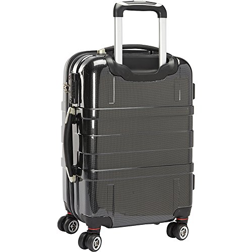 Bugatti 3 Piece Hard Luggage Set, Black, One Size4
