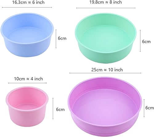 Miniatura 2 de Aggert Bandeja de silicona para hornear redonda de silicona molde de silicona morada molde para hornear molde de silicona para hornear pasteles de