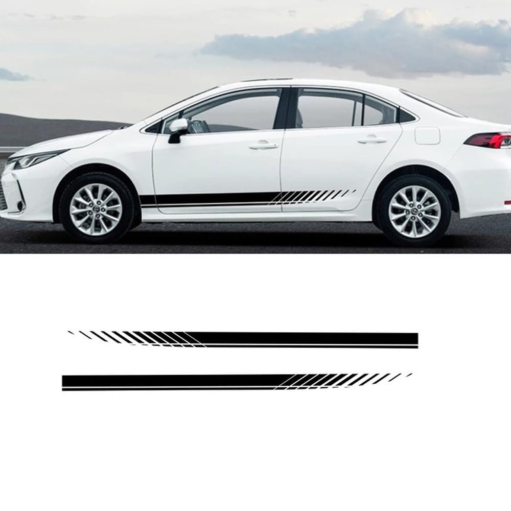 Woniyal 2Pcs Car Side Stripe Decals for Subaru Levorg (ab BJ 2015) Body Hood Door Graphics Vinyl Racing Stickers Sport Styling Decorations Accessories
