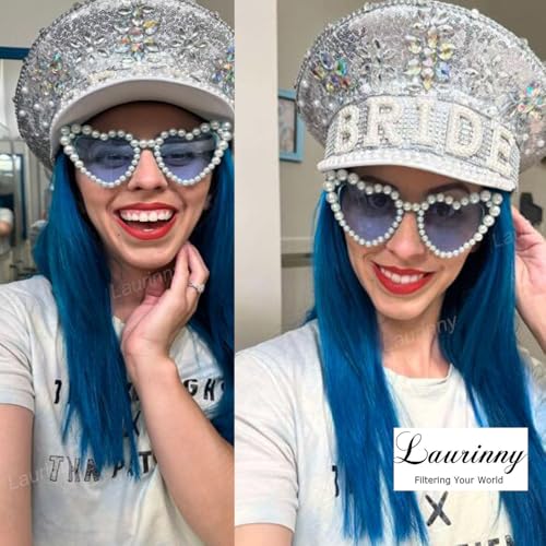 Heart Sunglasses for Women Trendy Pearl Sunglasses Cat Eye Heart Shaped Sunglasses for Party Travel3