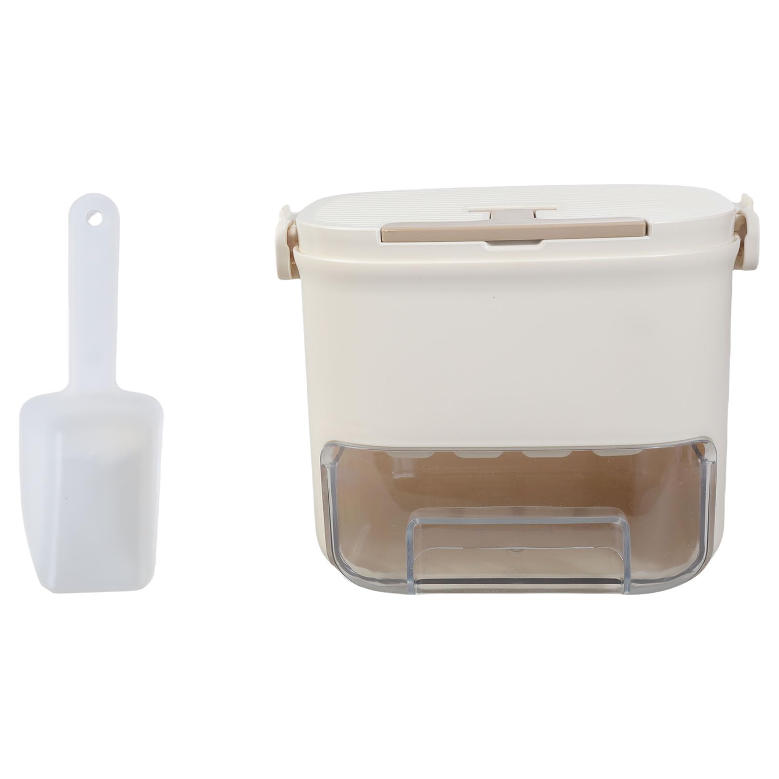 Buxuaaaa Multipurpose Push Button Ice Cubes Tray Double Layer Freezers Container Hygienic Storage Freezers Tray for Beverages Ice Cubes Trays with Lid
