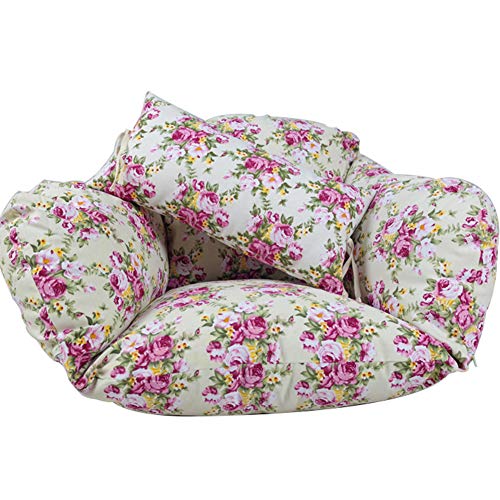YXZN Hanging Egg Hammock Chair Cushions Indoor Outdoor Swing Chair Cushion Hanging Chairs Pad with Pillow Washable