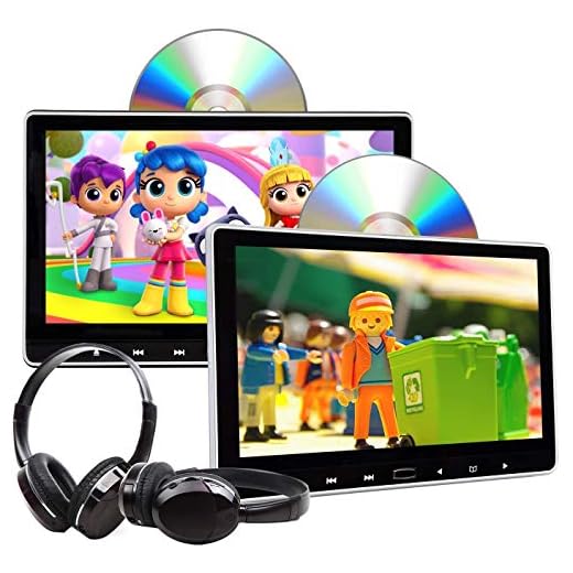2020 11.6 Inch 1080P HD Digital Multimedia Monitor Super-Thin Car Headrest DVD Player, Headrest Monitors with HDMI Port and Remote Control USB and SD-C0319
