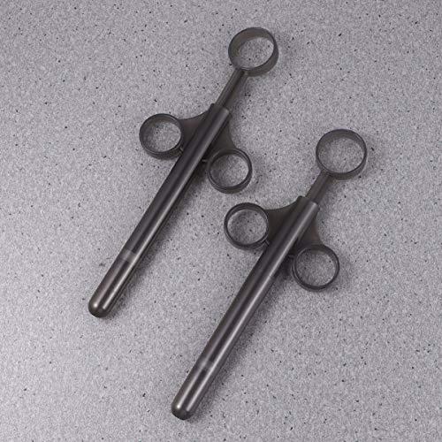 DOITOOL Preto Aplicadores Tubo de Lubrificante Vaginal Lubrificante de Silicone Seringa Aplicadora L