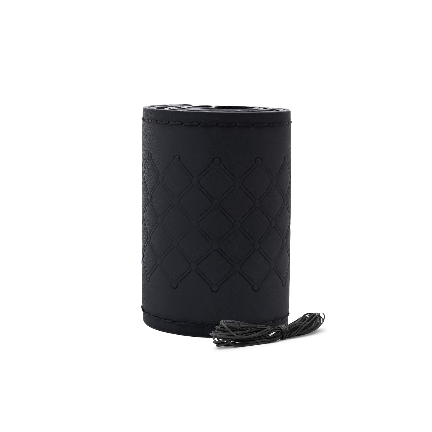 Leather 25CM Universal Fit Car Steering Wheel Cover, Elastic Breathable and Odorless (Black-10)-image-38