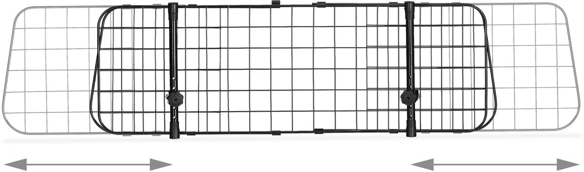 Grille de Séparation Voiture pour Chien - Barrière de Coffre Réglable 85-140 cm, Hauteur 30 cm - Grille de Sécurité Métal Robuste