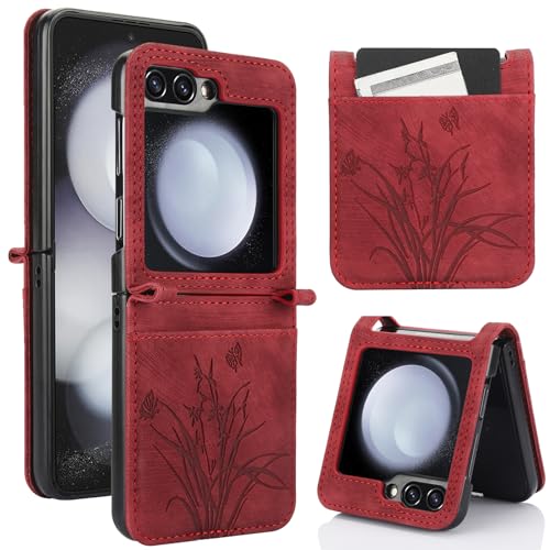 Coque Samsung Galaxy Z Flip 5 rouge étui de protection compact pour vos déplacements