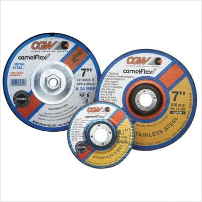 CGW Abrasives 45082 9X1/4X5/8-11 T27 WA24-SBF - 02 Resin Grind WHLS