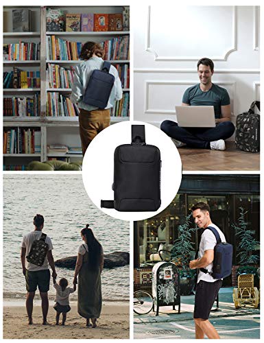 Schkleier-Large-Crossbody-Sling-Bag-Anti-theft-Laptop-Backpack-Casual-Chest-Shoulder-Daypack-with-USB-Charging-Port-for-Men-and-Women