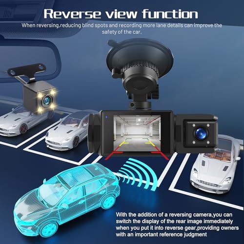 Dash cam de 3 canales con WiFi para grabar todo el trayecto en Full HD con visión nocturna 7