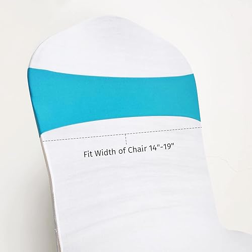 Miniatura 2 de AatT.EASE Bandas elásticas de elastano para decoración de sillas para bodas, fiestas, recepciones, banquetes, bandas elásticas con lazos dobles de