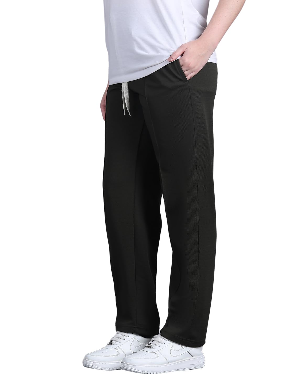 Solid| Relaxed Fit | Cotton Trackpant for Women-M27-picture-42