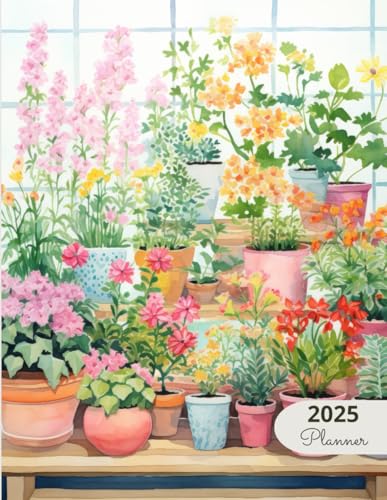 2025 Planner: Soft Florals Container Garden: Stylish Weekly and Monthly Organization image 2