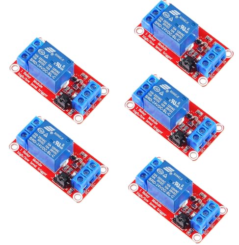 RUNCCI-YUN 5 Pezzi Modulo Relè a 1 Canale 24V Trigger