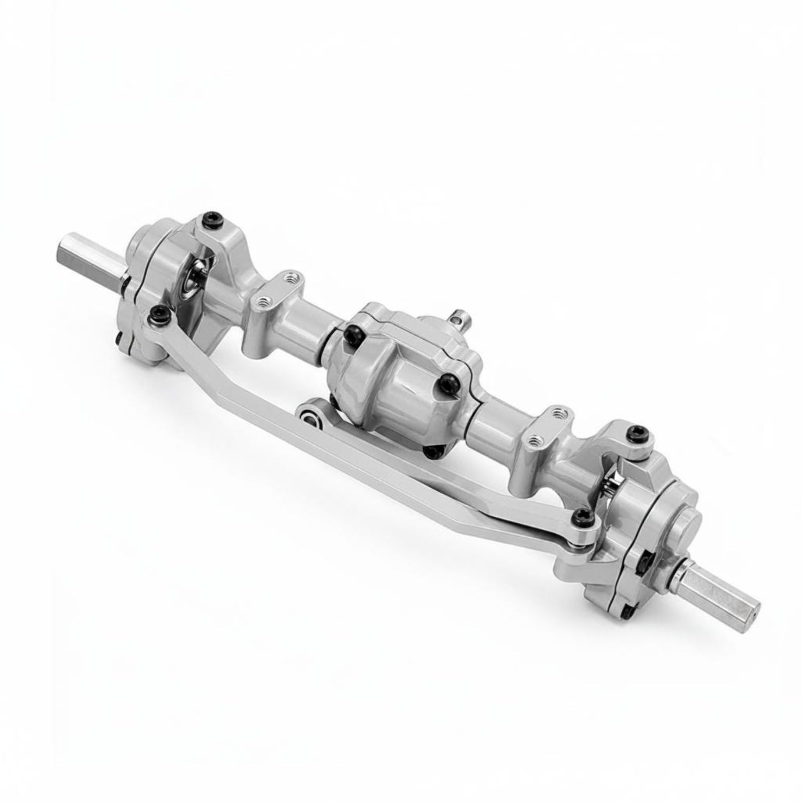 Assale Anteriore per Auto Radiocomandata Assale Crawler Assale Metallo Assale Upgrade per 1/16 C34 C44 B24 FY003 Migliora Controllo su Ostacoli E, Argento