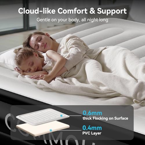 COMMOUDS Queen Air Mattress with Built-in Pump Air Mattress 18inch の商品画像 2