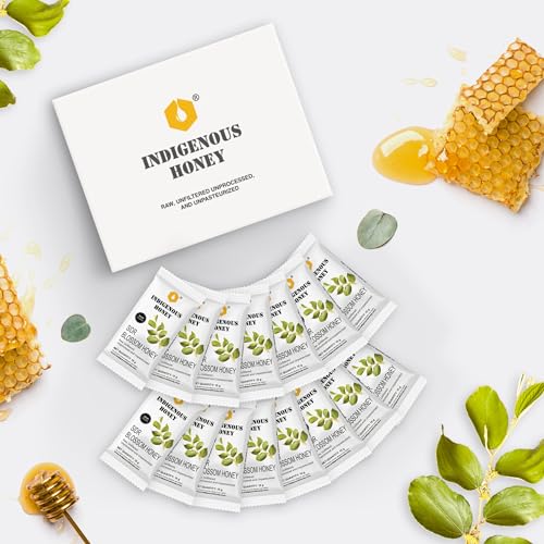 Image of INDIGENOUS HONEY Raw Sidr Honey Pure Organic Natural Unprocessed Added Sugar Free NMR Tested Unpasteurized Unheated 15 Hygienic Sachets 15g Each Total 225g