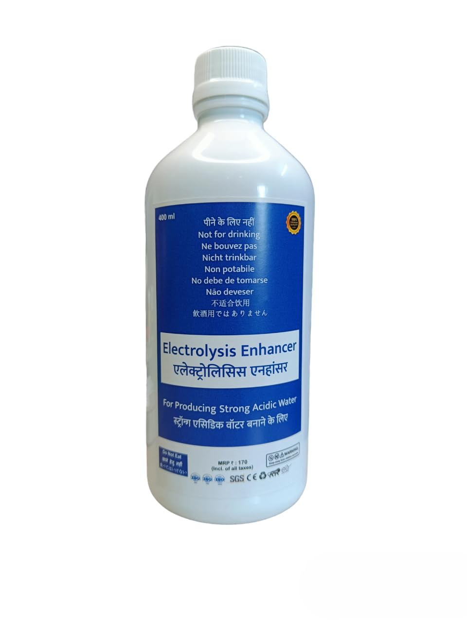 Electrolysis Enhancer 400 ml - Exclusively for Water Ionizer Devices to produce Strong 2.5pH Acidic Water & Strong 11.5pH Alkaline Water (All 5 Types of Devices - SD501, JR4, Platinum, K8, Super 501) (B0D57HYBLC) Amazon Price History, Amazon Price Tracker