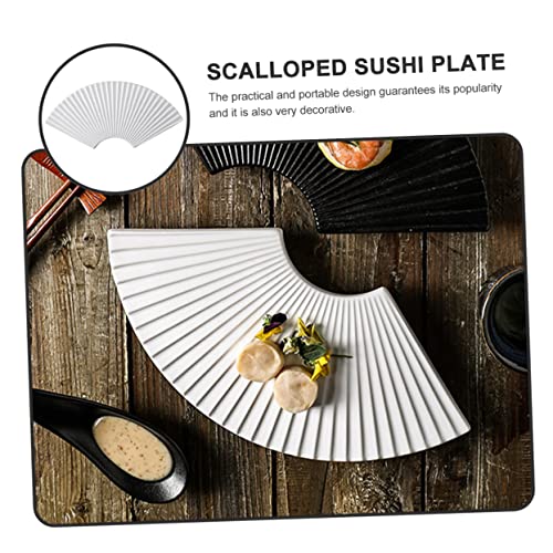 Plato de cerámica blanco para sushi KICHOUSE miniatura 7