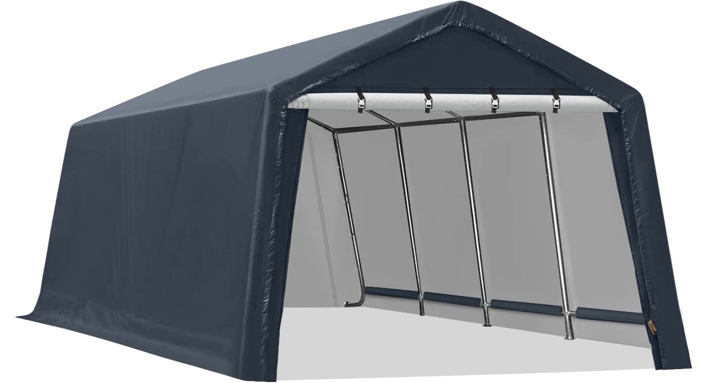 Buy ASTEROUTDOOR 13x20 ft Outdoor Storage Shelter with Rollup Zipper