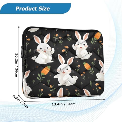 Funda para portátil 13-14 pulgadas impermeable diseño conejo miniatura 3
