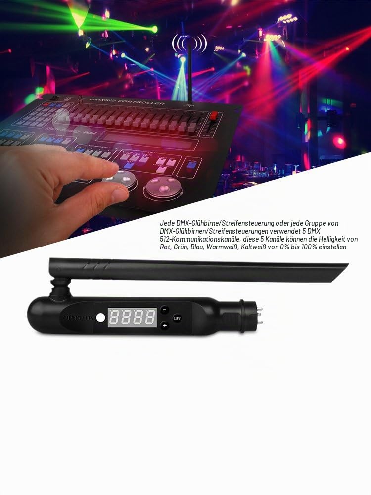 LGIDTECH FUTD01 Mi.Light DMX512 Transmitter, funktioniert nur mit DMX512-Konsole, funktioniert nicht mit Computersoftware und Oszilloskop