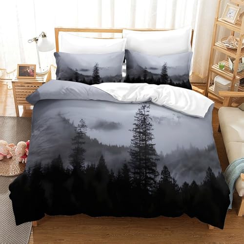 Parure de lit hypoallergique microfibre zippée 135x200