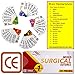 Suture Thread with Needle 30Pk (Mixed 0, 2-0, 3-0, 4-0, 5-0, 6-0) - Practice Suturing; Camping Survival Demo, Military Tactical Drill, Hospital Clinic Rotation, First Aid Travel Safety, Veterinary Use