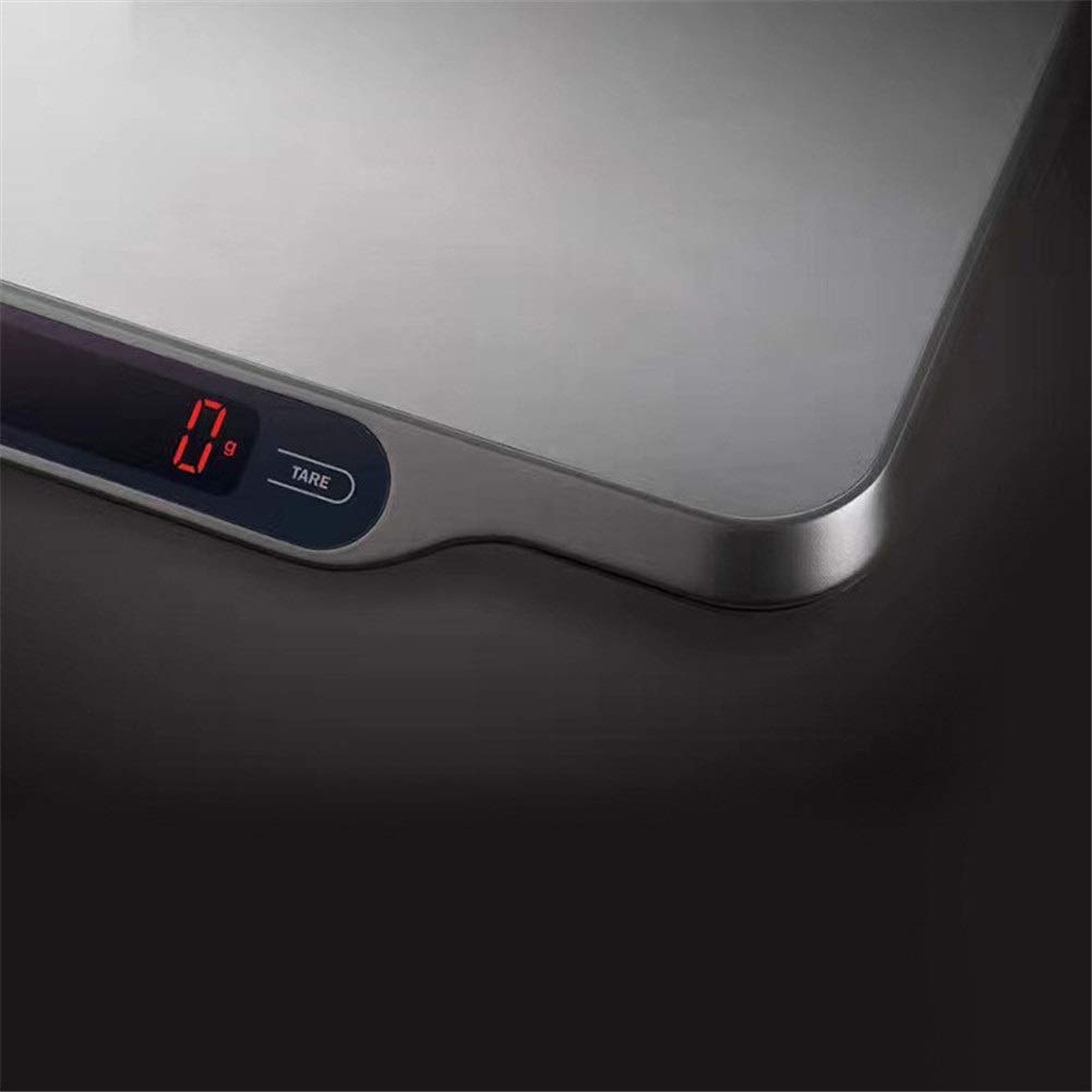 Balance cuisine Kitchen Scale Balance de cuisine LCD Display Grande balance de cuisine électronique en acier inoxydable avec balance numérique 15kg / 1g