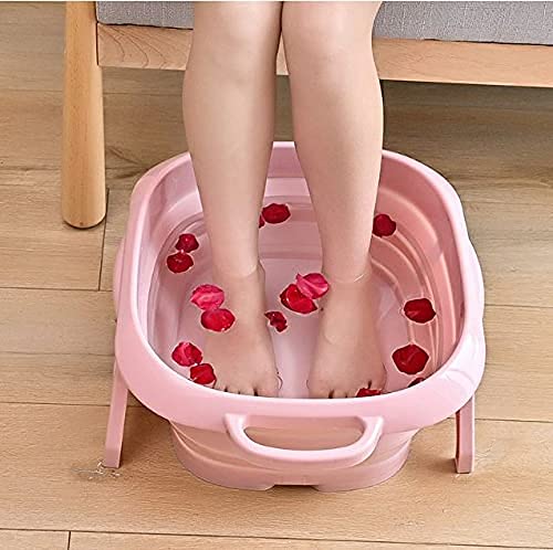 Frixen Foot Bath Tub Large Foot Spa Bucket and Massager Plastic Foot Basin for Soaking Feet,Toe Nails and Ankles for at Home Spa Pedicures.