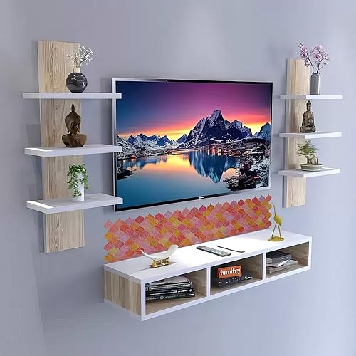 Image of WallDesign Mosaic Lantern Red Orange Shades - 2ft x 9.75 inch Waterproof Easy-Clean Vinyl Tile Sticker for Kitchen Counter, Washbasin, Table, Wall, Bedroom, Cupboard /Almirah