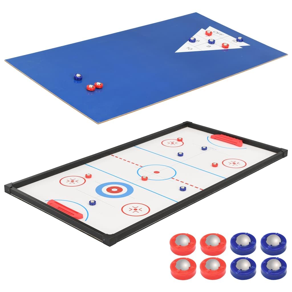 Tavolo multigioco 15 in 1, 121 x 61 x 82 cm, tavolo da gioco per bambini e adulti, biliardo, ping pong, airhockey, tavolo da gioco pieghevole per la sala giochi