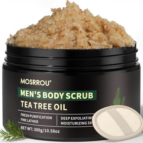 Image of Men's Body Scrub Tea Tree Oil Exfoliating Body Wash Body Scrub for Men