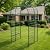 Metal Garden Arch Trellis, 7.3Ft Black for Raised Beds, Plant Support for Cucumbers & Climbing Vegetables