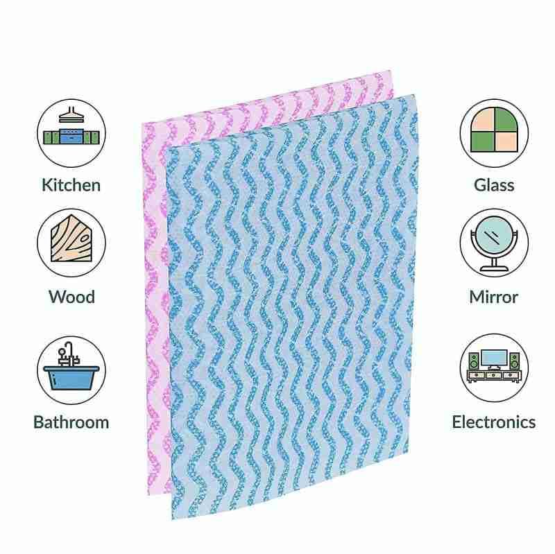 Image of Space Fly Kitchen Towel Roll | Kitchen Tissue Roll- 2 | 80 Wipes | Total 160 Paper Towel