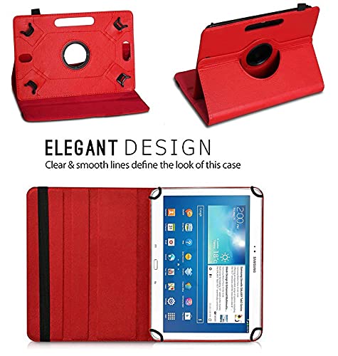 Image of WHITBULL Rotate 360 Degree Universal [Standing Cover] Flip Cover Compatible with Samsung Galaxy Tab S6 Lite (10.4 Inch) (2022) (SM-P613 /SM-P619) Red