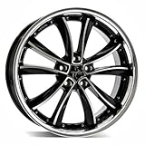Breite: 8.00 Zoll: 18 KESKIN KT13 BLACK FRONT POLISH 8x18 ET42 5.00x114.30 Hub Hole 72.60 mm - Alu felgen
