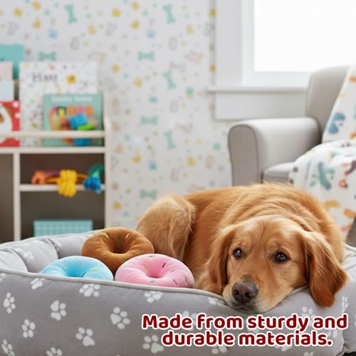 3 Pack Juguete Donut para Perro Resistente y Colorido miniatura 3